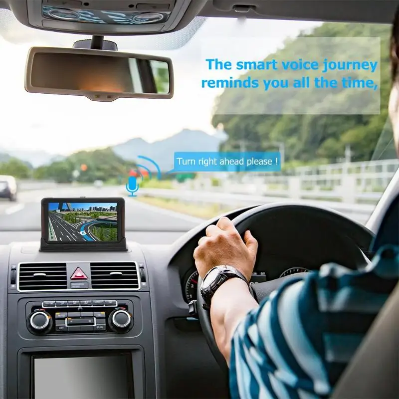 7 pulgadas HD coche GPS navegación pantalla táctil consola 2018 último mapa vehículo camión GPS navegación automóvil FM 7 pulgadas HD coche GPS navegación pantalla táctil consola 2018 último mapa vehículo camión GPS navegación automóvil FM