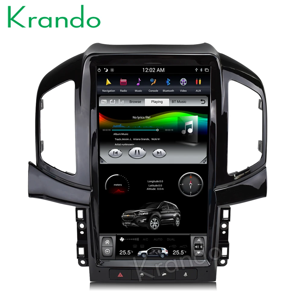 Cheap Krando Android 8.1 13.6" Vertical screen car multimedia system GPS for Chevrolet Captiva 2013-2017  navigation entertainment 4
