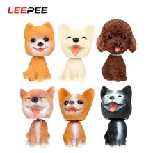 LEEPEE Бобби голова кукла украшения автомобиля милые украшения авто качающаяся голова игрушка приборной панели автомобиля кивающая собака аксессуары для интерьера