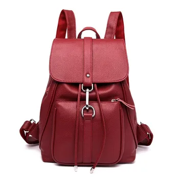 

2019 Luxury Backpacks Women Designer Female Back Pack Vintage Bagpack Large Capacity Travel Shoulder Bag Backpack For Girls New