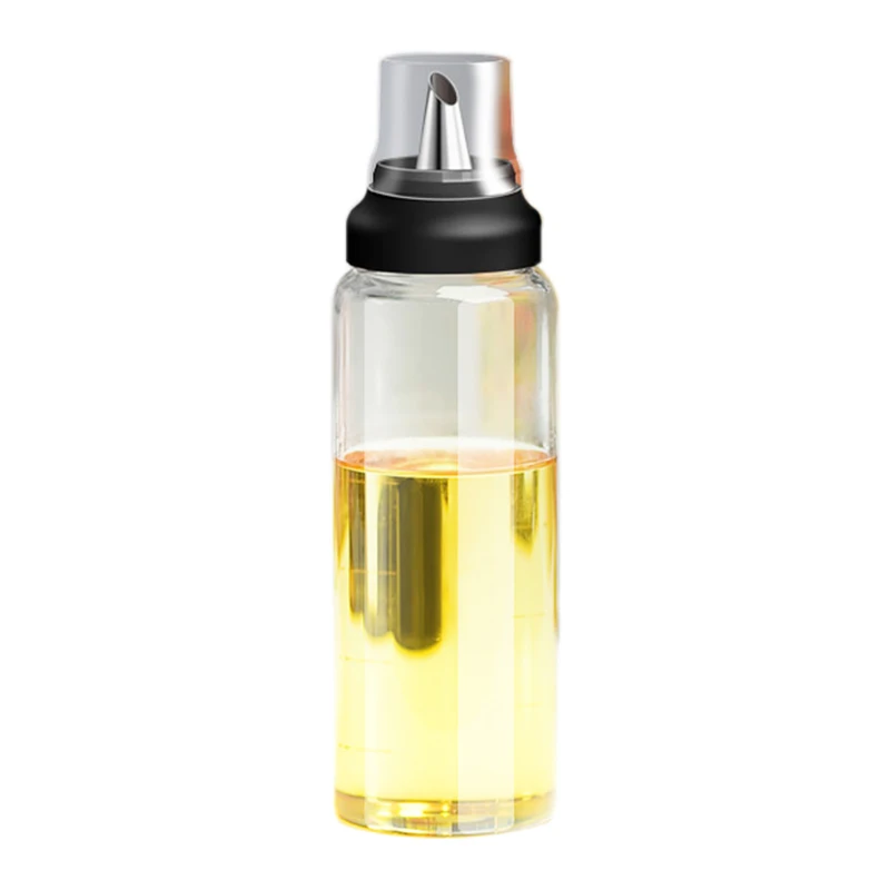 

Premium Olive Oil Bottle No Drip Glass Oil Pourer Kitchen Olive Oil Container Vinegar Measuring Spout Bottle 300ML