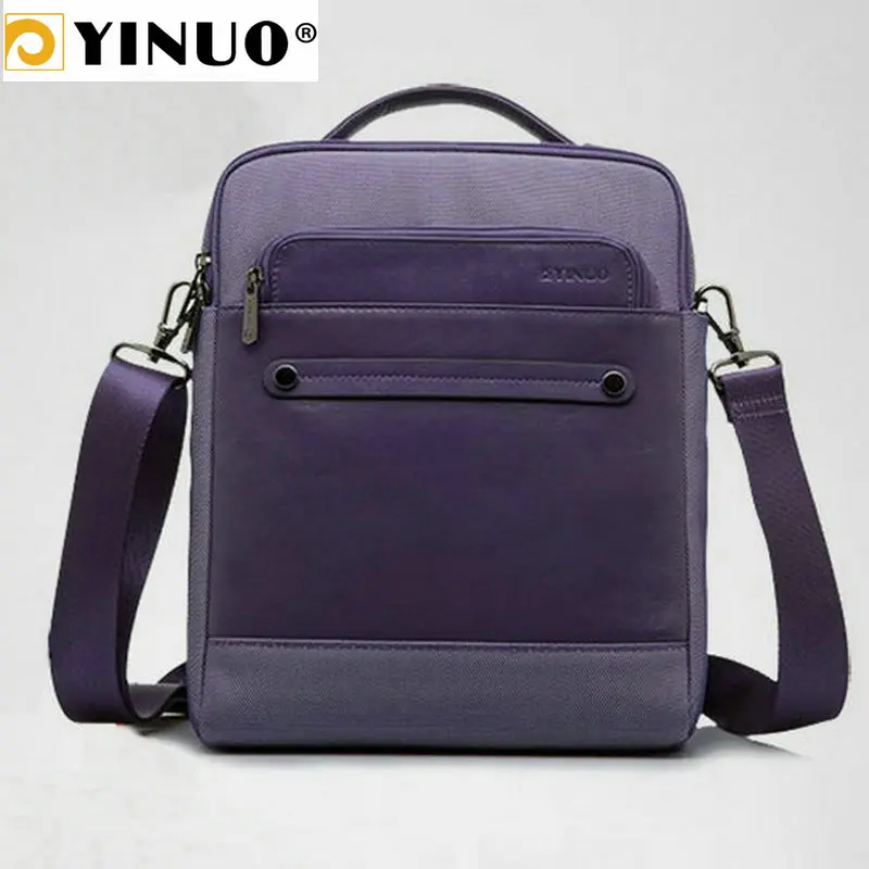 

YINUO Genuine Leather Handbag Multifunction 11.6inch/13.3inch Laptop Bag IPAD Macbook Air Surface Pro Men Briefcase