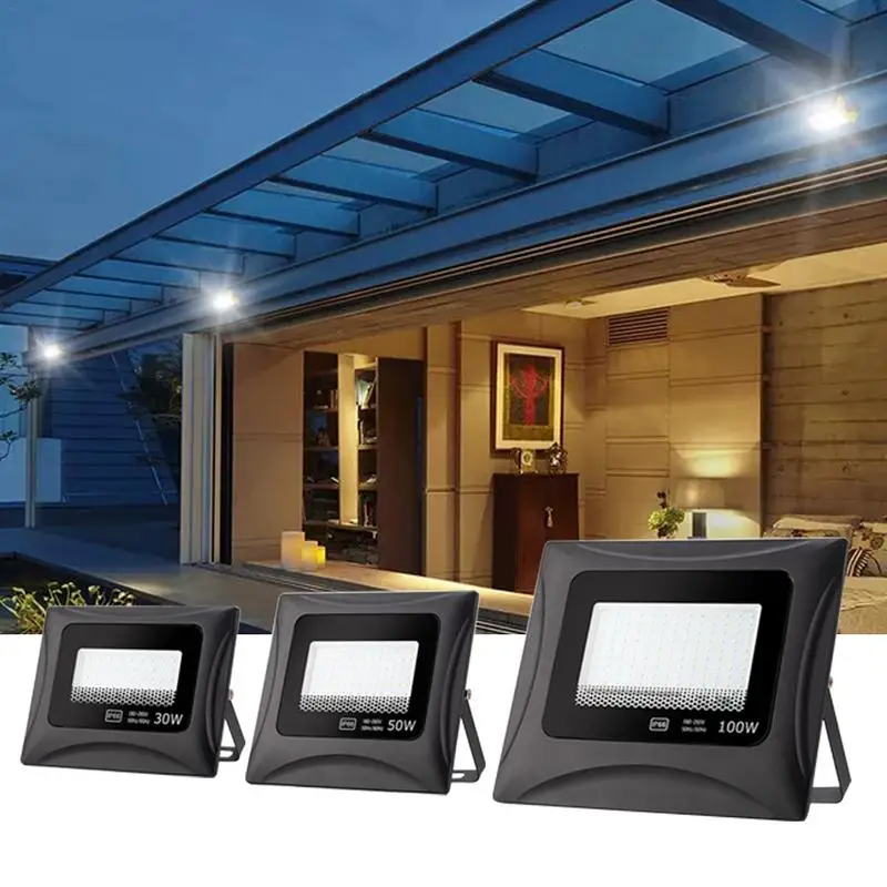

Kaigelin LED Flood Light 30W 50W 100W AC85-265V Waterproof IP66 Spotlight Outdoor Wall Garden Lamp Led Floodlight Lighting