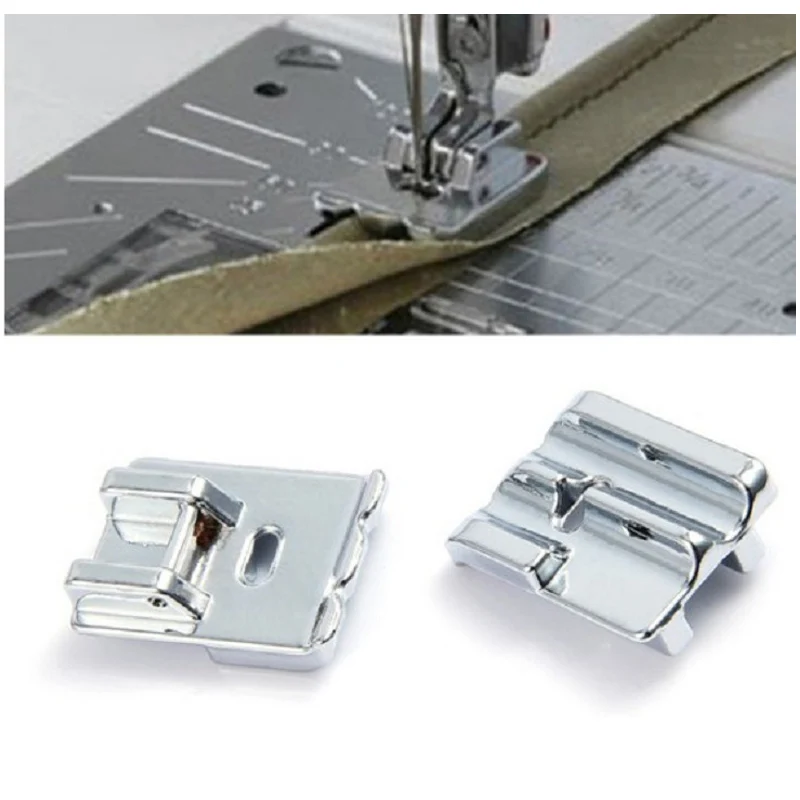 

1 Pcs Fits All Low Shank Household Piping Presser Foot Embroidery Steel Multifunction Sewing Tools Accessory