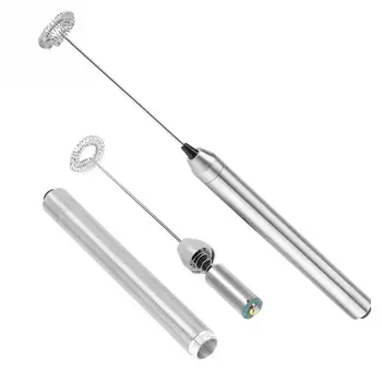 

Electric Milk Frother Hand Coffee/Egg Kitchen Mixer Stainless Steel for Cappuccino Coffee Egg Beater Drinks Blender hot
