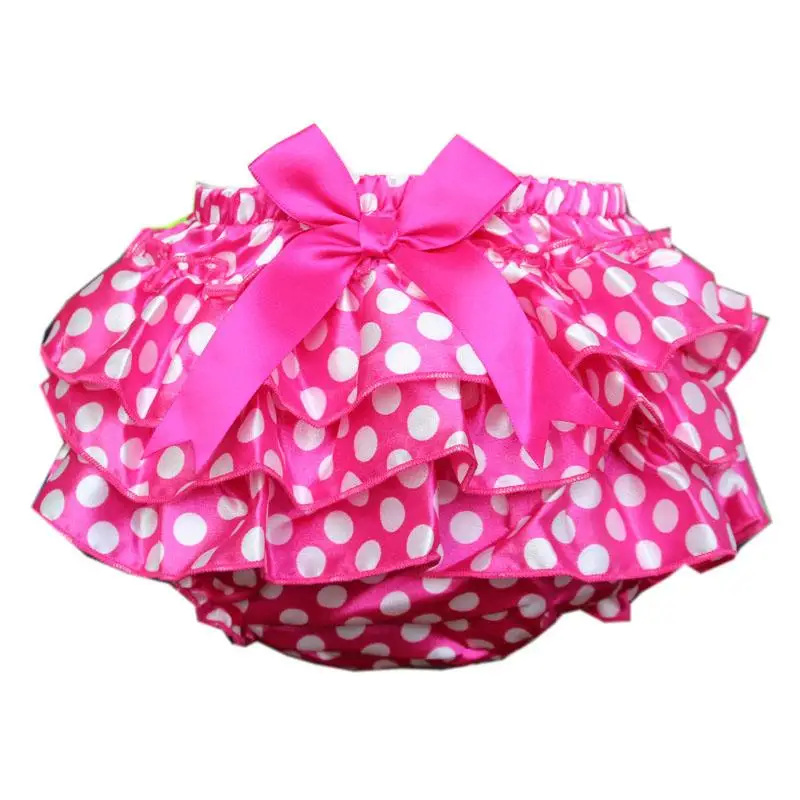 

Cotton Newborn Baby Girl Short Autumn Ruffled Toddler Baby Bloomers Flower Layers Diaper Cover Newborn Summer Satin Pants