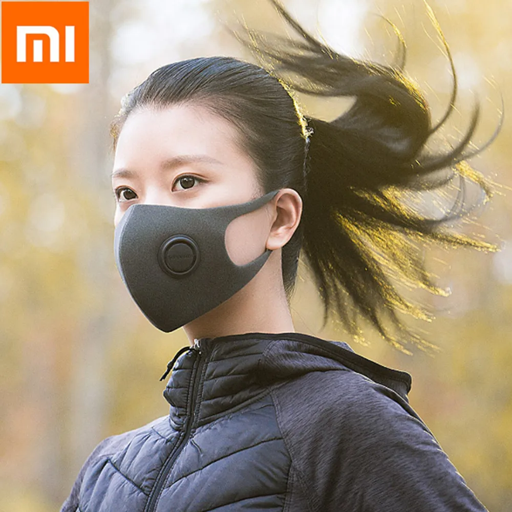

Xiaomi Smartmi Washable Dustproof Anti-Fog Mouth Mask Half Face Mouth Mask With Breath Straps Reusable Muffle Respirator 3pcs