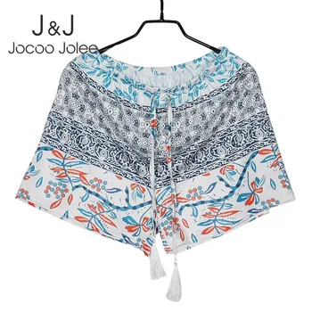

Jocoo Jolee Sexy Hot Summer printed High Waist Shorts Women Casual Loose Boho Style Short 2019 Fashion feminino Plus Size 2XL