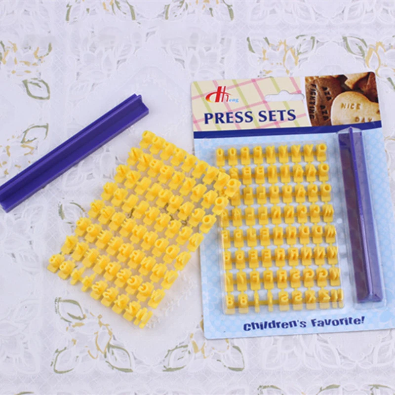

DIY Alphabet Plastic Cake Mould Letter Impress Biscuit Cookie Mould Cutter Press Stamp Embosser Fondant Mold