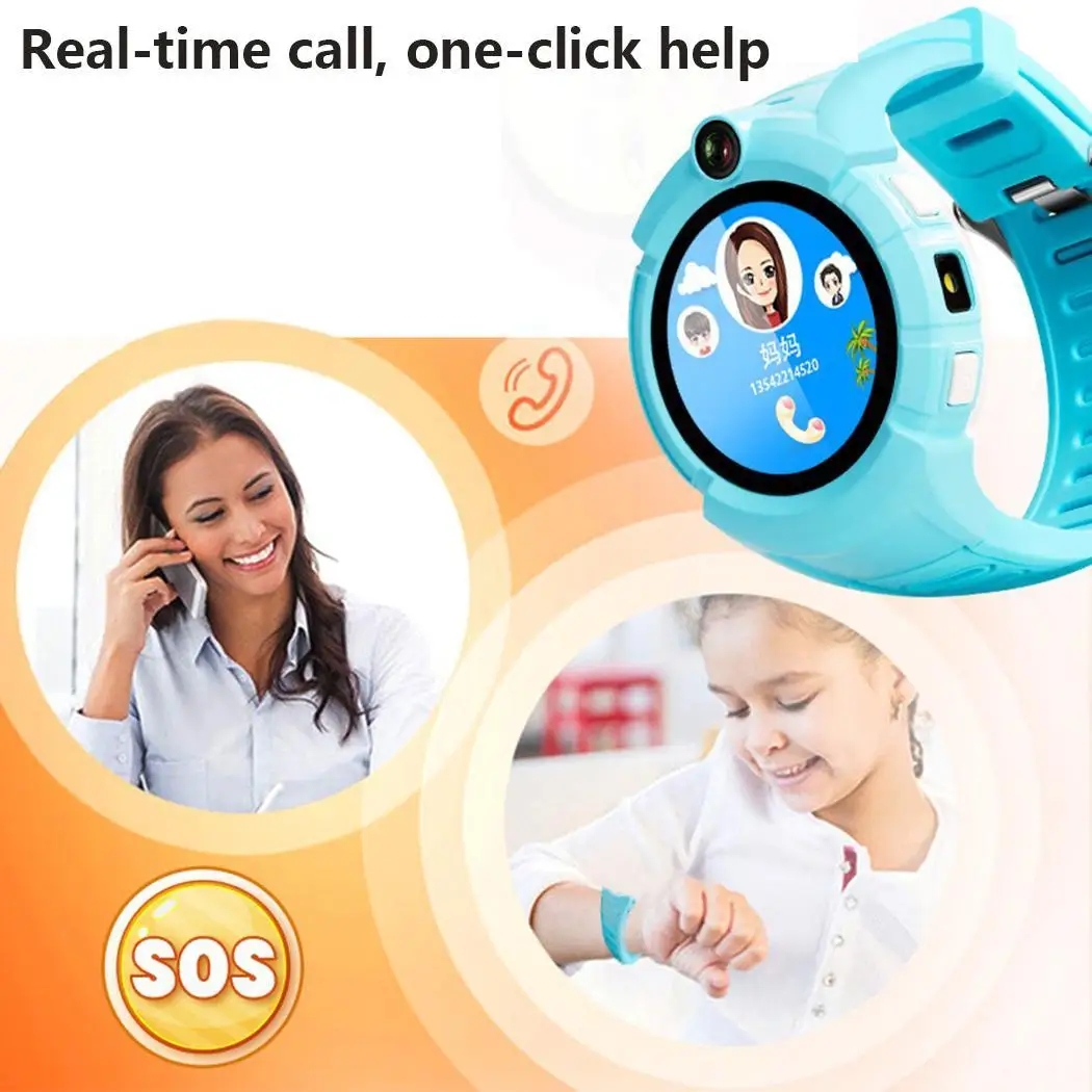 Детские Смарт часы с сенсорным экраном gps позиционирование Smartwatch 240x240 круглый