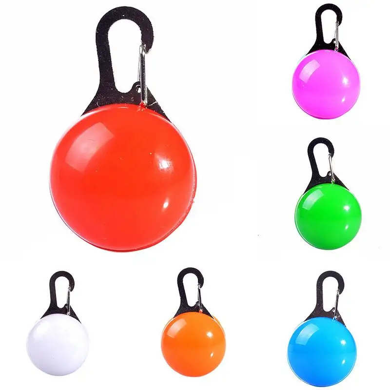 

LED Dog Round Tag The 2nd Generation Luminous Night Safety Anti-lost Luminous Flashing Dog Collar Pendant Walking Dog Pet Supply
