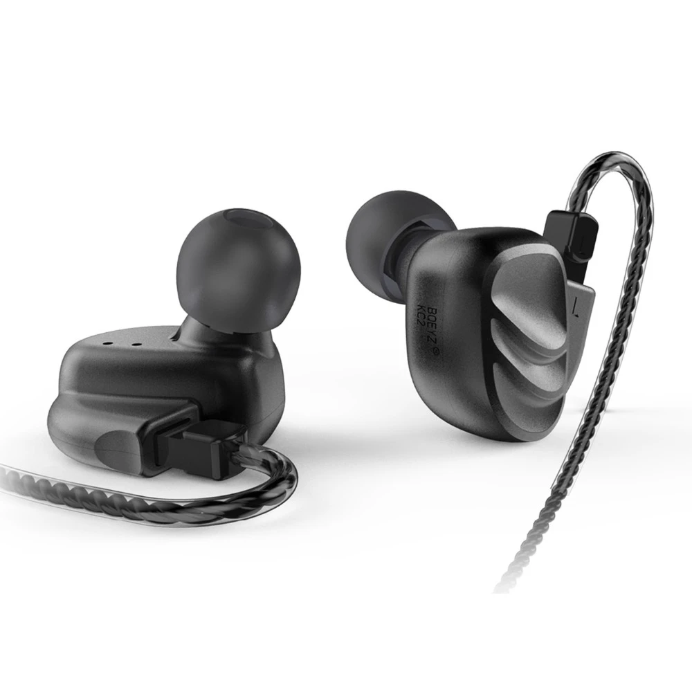 

Original BQEYZ KC2 2BA+2DD Hybrid Drive Metal In Ear Earphone HIFI DJ Monito Running Sport Earplug Headset 2 Pin Detachable