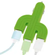 12-24 В в форме кактуса автомобильные зарядные устройства 3 порта USB Универсальное зарядное устройство для мобильного телефона для IPhone Xs Max XR X 8 7 6 IPad