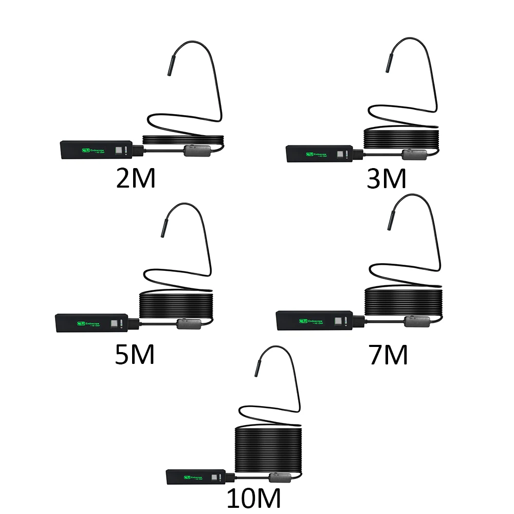 1200P HD и поддержкой Wi-Fi соединение USB эндоскоп инспекционная 2/3. 5/5/7/10 м СВЕТОДИОДНЫЙ Змея Камера для Apple для iOS Android iP