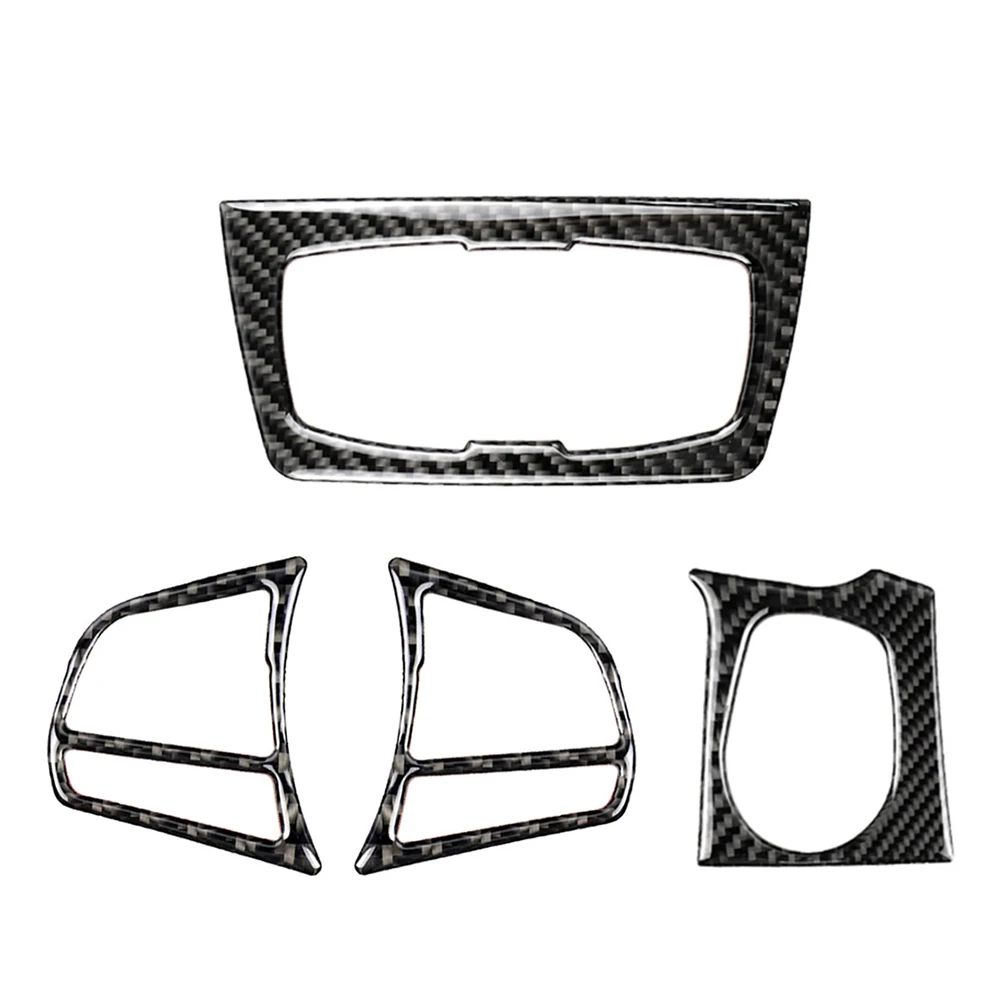 

Carbon Fiber Headlight Switch Buttons Car Steering Wheel Button Sticker Start Stop Button Cover for BMW F30 F31 F32 F33 F34