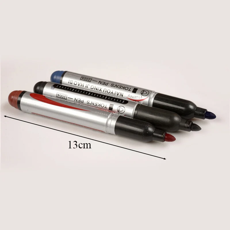 Creative Black Red Blue Plastic Oily Marker 10mm Waterproof Permanent
