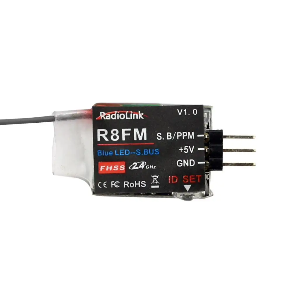 LeadingStar Radiolink R8FM мини 2,4 г 8 каналов 8CH приемник FHSS для Radiolink T8FB передатчик поддержка S-BUS PPM приемники