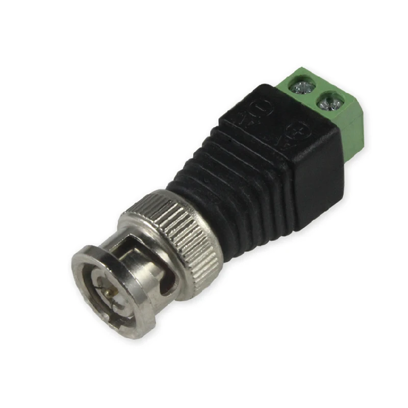 

New Arrival 10Pcs/lot Coaxial Coax CAT5 BNC Male Connector For CCTV Camera Security System Surveillance Accessories