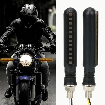 

1pc Motorcycle Turn Signal Indicators Moto Modified Brake Light 12V Motorbike Signal Lamp LED Daytime Running Lights