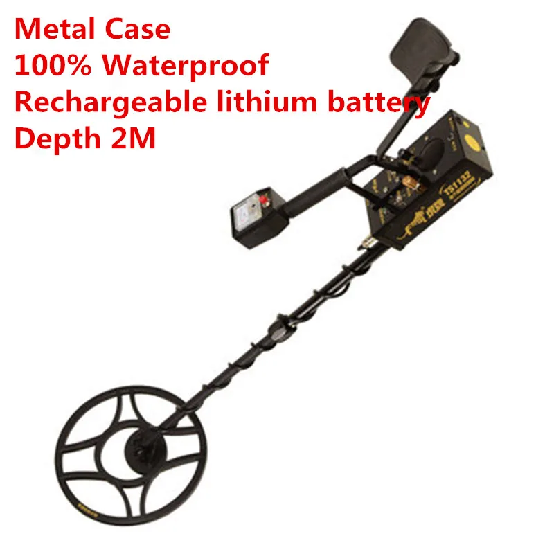 Subaquática à Prova Água de Longo Detector de Ouro Pesquisa Metal Detector Pinpointer Alcance Subterrânea Detetive Profissional Profundidade 2m d’