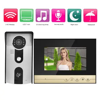 

7 Inch Color LCD Touch Button Video Door Phone Doorbell Intercom Entry System