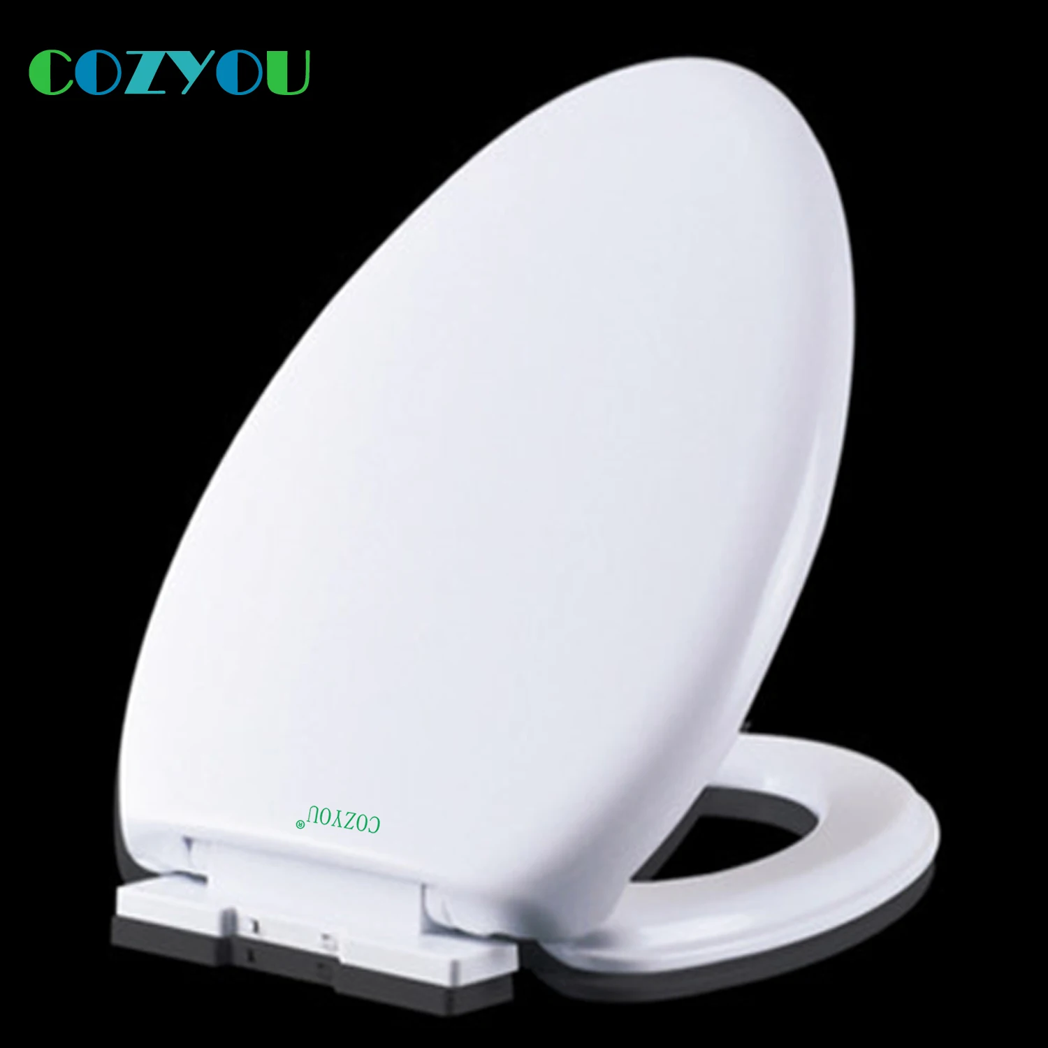Slow Close toilet seat, Warranty, Elongated V shaped, Polypropylene, Installed above, Quick