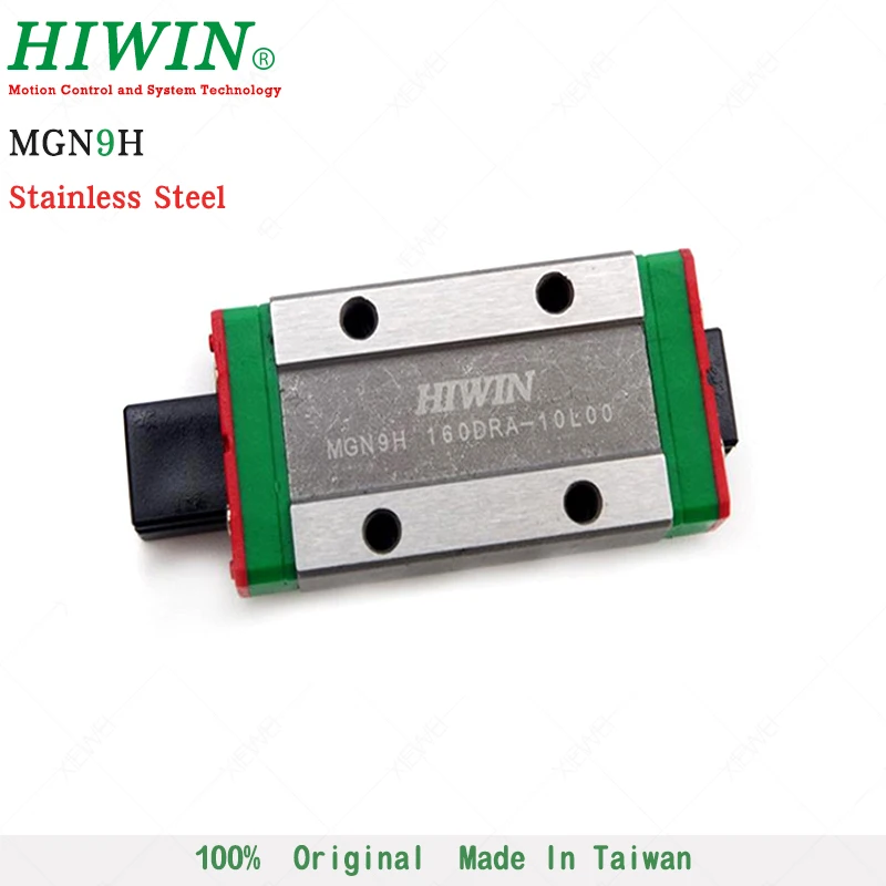 

Free Shipping HIWIN MGN9H stainless steel Slider Block Linear Rail Guide Bearing MGN9 Carriages for CNC Kits 3D Printer Part