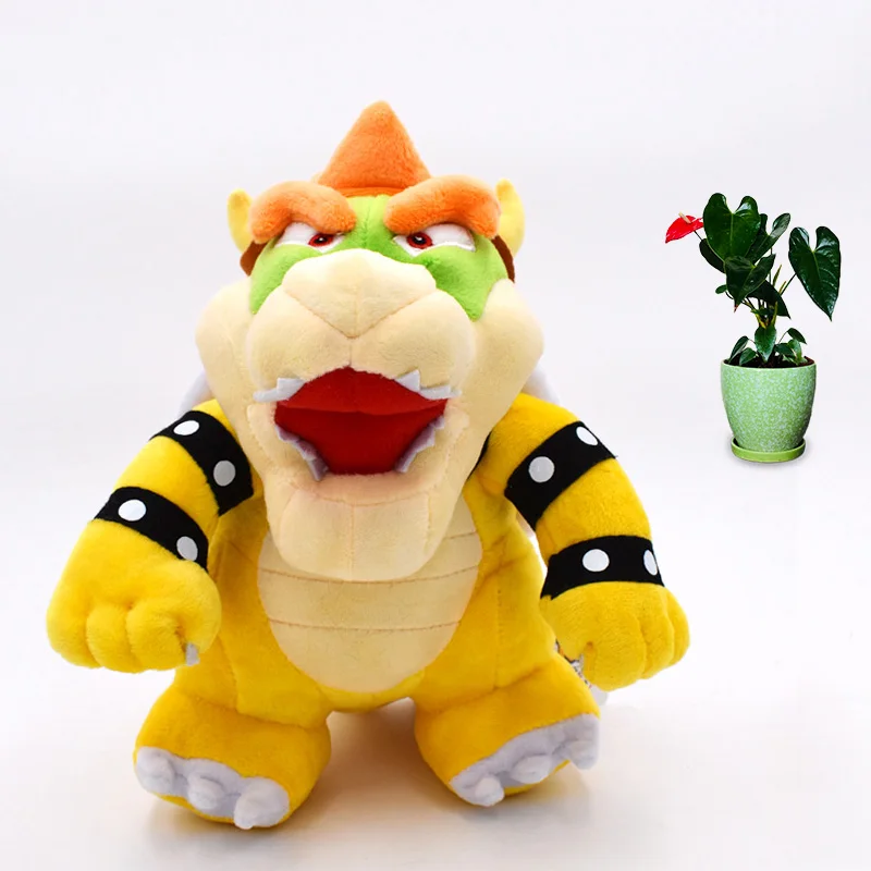 

Anime Super Mario Bros Standing Bowser Koopa Peluche Doll Plush Soft Stuffed Baby Toy Great Christmas Gift For Children