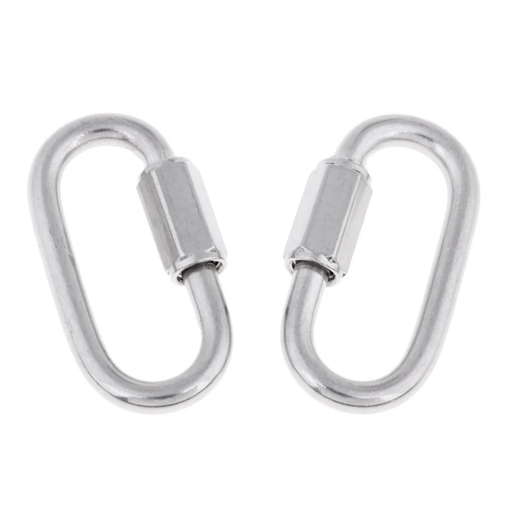 Pesca SeeRaphee Mosquet/ón Gancho Llavero Acero Inoxidable 308 para Acampar IR de excursi/ón M10 3//8 2PCS