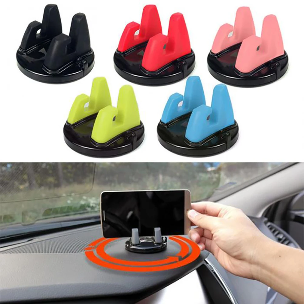 

360 Degree Car Phone Holder Silicone Dashboard Sticking Mobile Phone Holder Stand Desk Stand Support Bracket