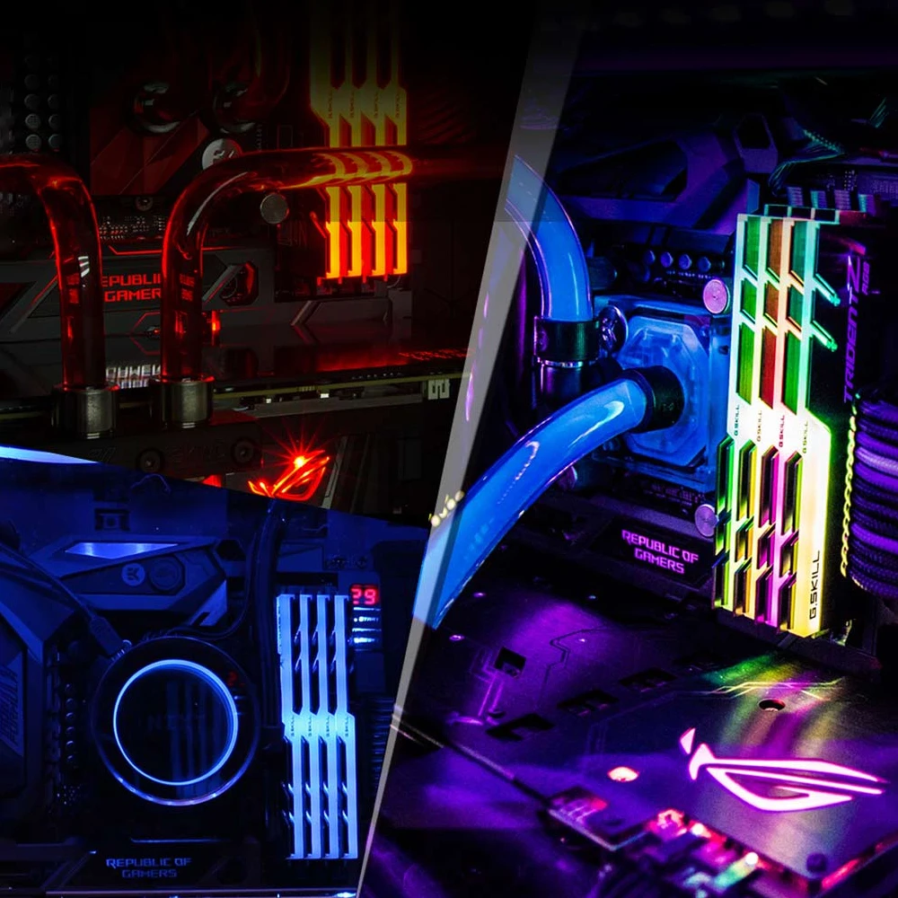 Память TridentZ G.SKILL RGB серии 32 Гб (4x8 ГБ) DDR4 3200 МГц для ПК компьютера настольного 16 18