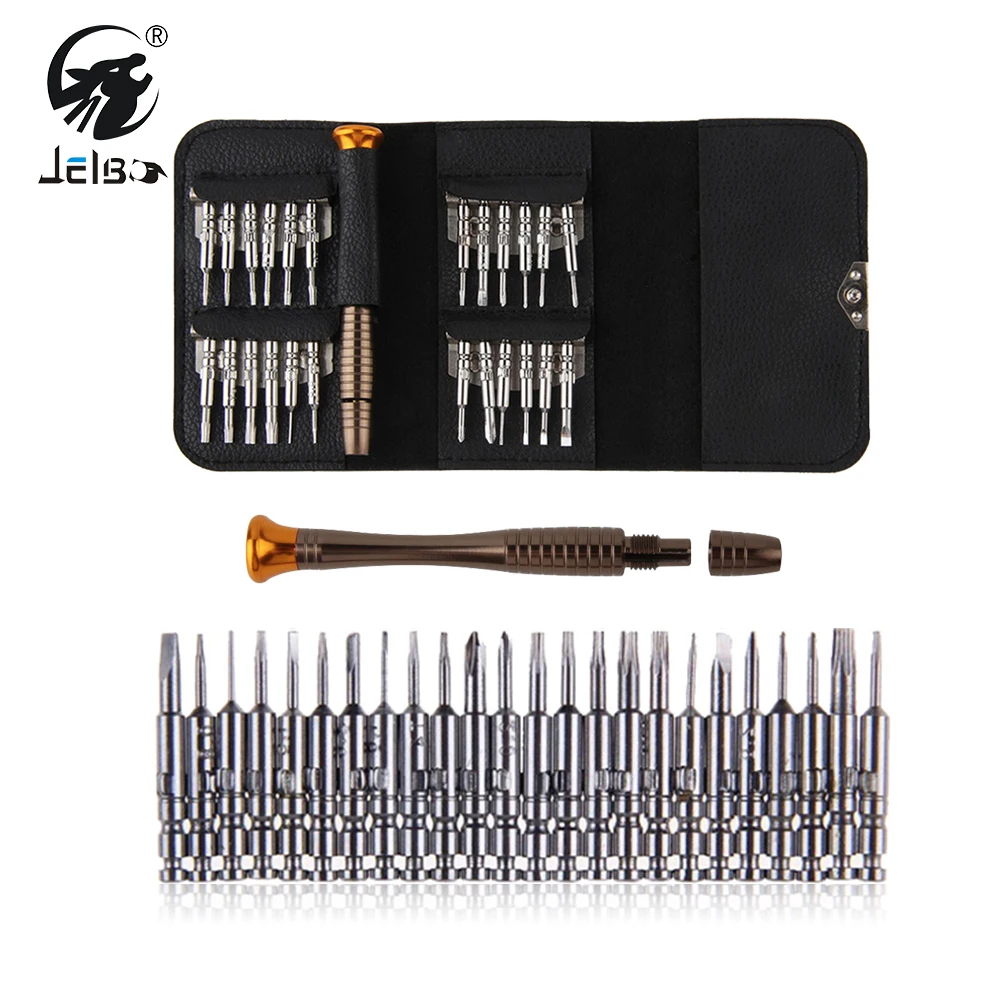 JelBo Mini Screwdriver Bit Set Keychain Magnet Torx Precision Screw Driver for Phone Repair Hand Tool Glass Screwdriver Tip Head