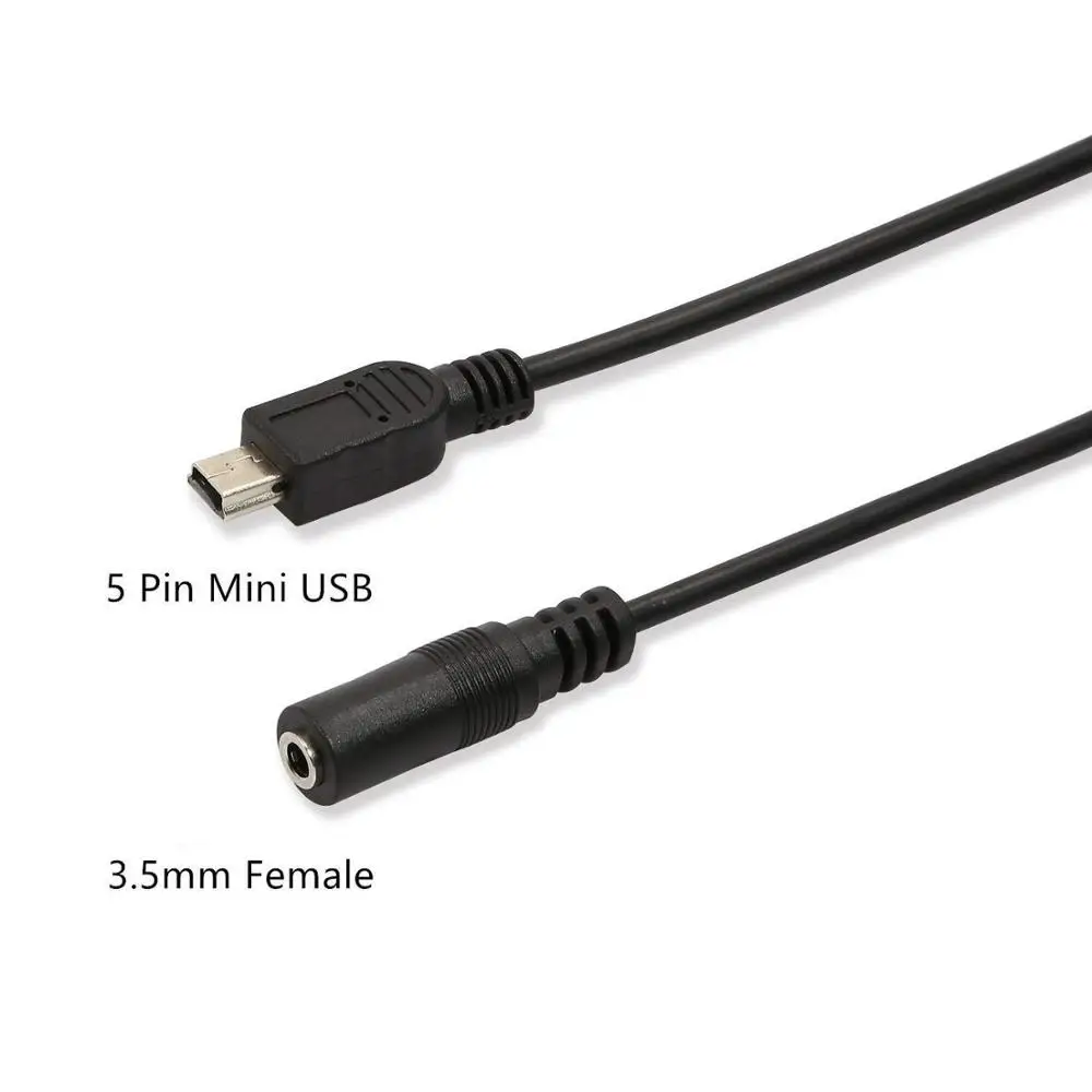 Electop 30 см мини USB к разъему 3 5 мм кабель Pin адаптер разъем Мама папа|Кабели передачи