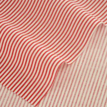 

Art Work 100% Cotton Fabrics Printed Red and White Strips Designs Fat Quarter Crafts Doll's DIY Clothing Fabrics Home Textile