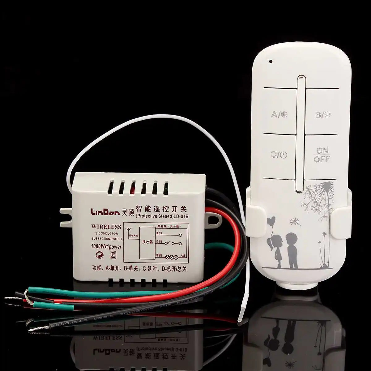 

315MHz 1CH 3 Way Port ON/OFF 220V Lamp Light Digital Wireless Wall Remote Control Switch Receiver Transmitter Best Price