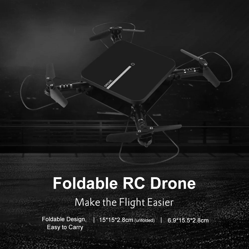 H1 WiFi FPV складной Радиоуправляемый Дрон нет/0.3MP/2MP камера Голосовое управление