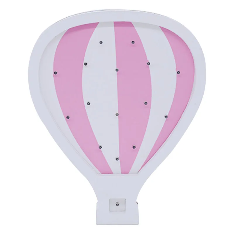 Воздушный шар в форме светодиодный деревянный ночной светильник Настенный светильник огневой баллон детский Декор вечерние реквизит для