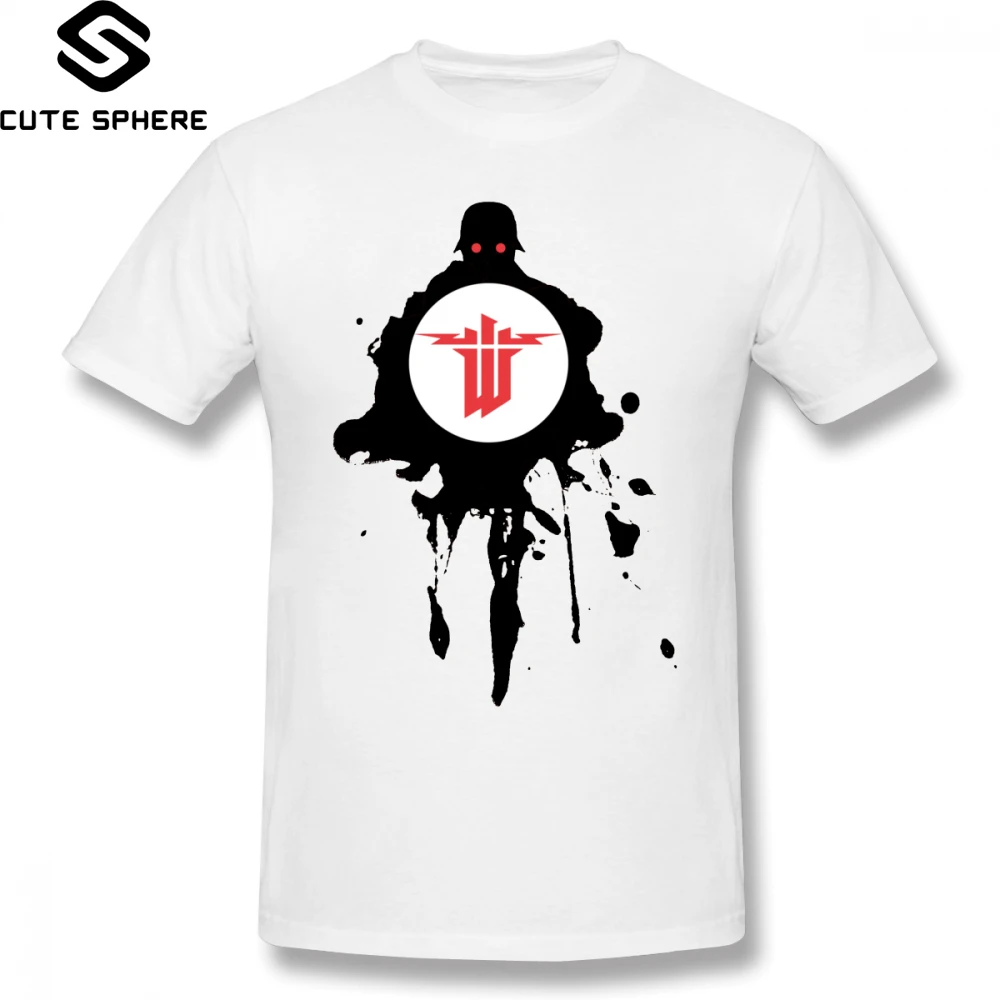 

Wolfenstein T Shirt Wolfenstein T-Shirt 4xl Classic Tee Shirt Cotton Short Sleeves Graphic Mens Fun Tshirt