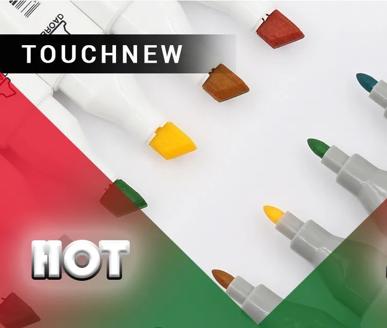 

New Multicolor 30/40/60/80 Colors Marker Pen Double-headed Nib Student Painting Art School Horticultural Landscape Design