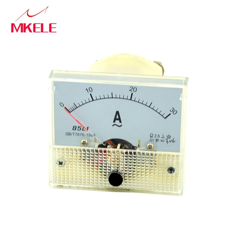 

New Arrivals AC 85L1(30A) Ammeter Current Ampere Voltage Meter Voltmet Pointer Test Equipment Amperimetro Ampermeter China