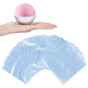 

200Pcs/lot 6X6 inch Waterproof POF Heat Shrink Wrap Bags for Soaps Bath Bombs and DIY Crafts (Transparent)