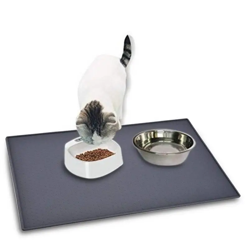 High quality Waterproof Antiskid Pet Puppy Dog Cat Mat Blanket Food Mat Made From FDA Food Grade