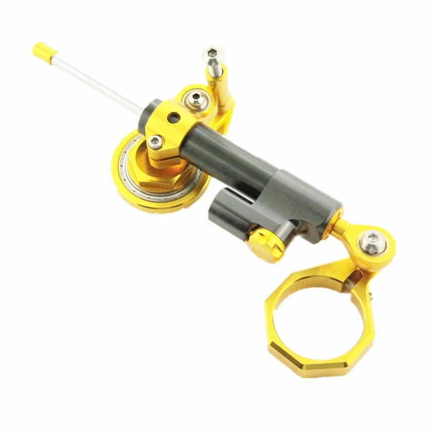 

Steering Damper Brackets Complete Full Kit Aluminum Gold For SUZUKI GSXR600/750 2006 2007 2008 2009