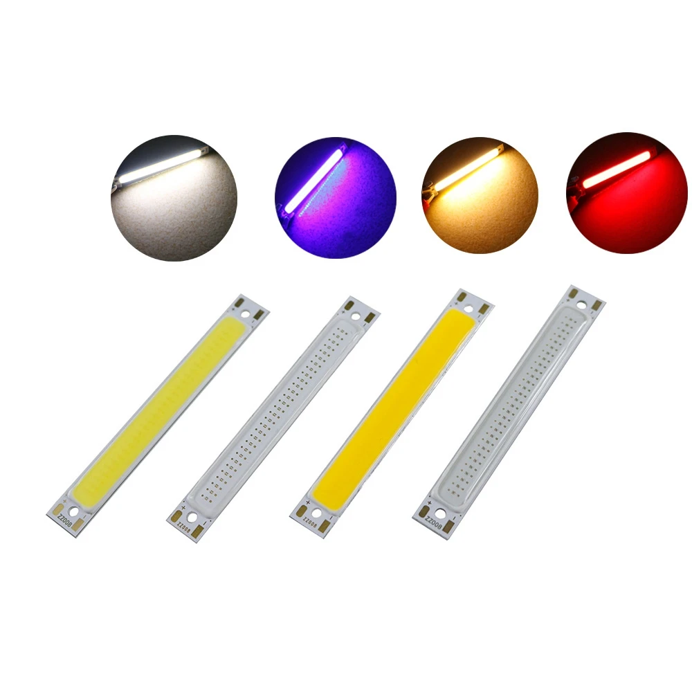 

5pcs 1W 3W LED COB Lamp Chip Module Bar Strip 60x8mm for DIY Light Source DC2-2.6V / DC3-3.7V LED Bar Lights