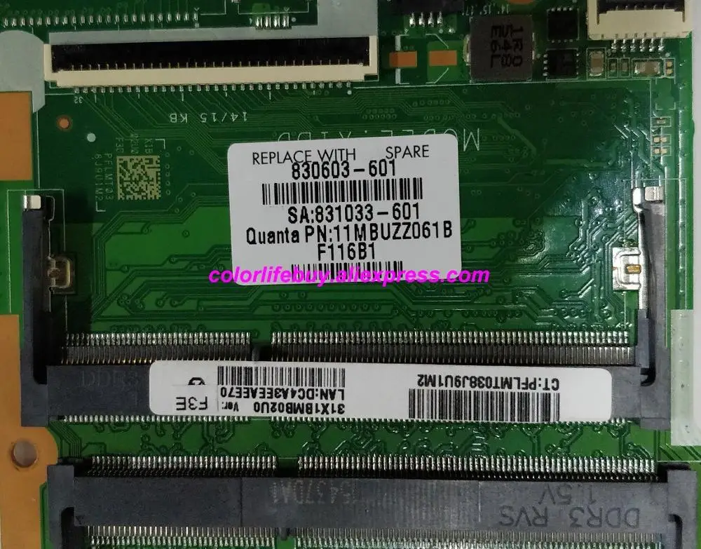 حقيقية 830603-001 830603-601 w 940 M/2 GB i7-6500U DAX1BDMB6F0 محمول لوحة رئيسية لأجهزة HP 14-AL014TX 15T-AB100 15 -AB الكمبيوتر الدفتري
