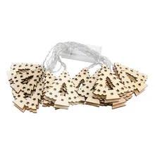 2 м струнный свет деревянный полый свет с 10 шт. лампы светодиодные фонари для рождественской спальни вечерние батареи в комплект не входят