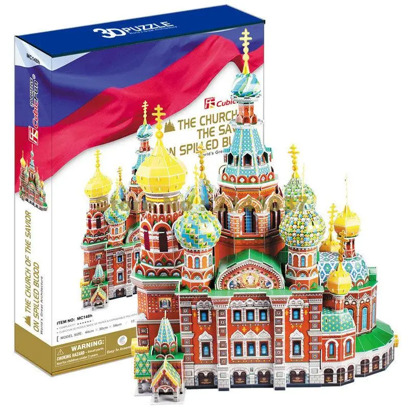 

Cubicfun MC148H World Famous Architecture Church Of The Savior On Spill Blood 3D Puzzle