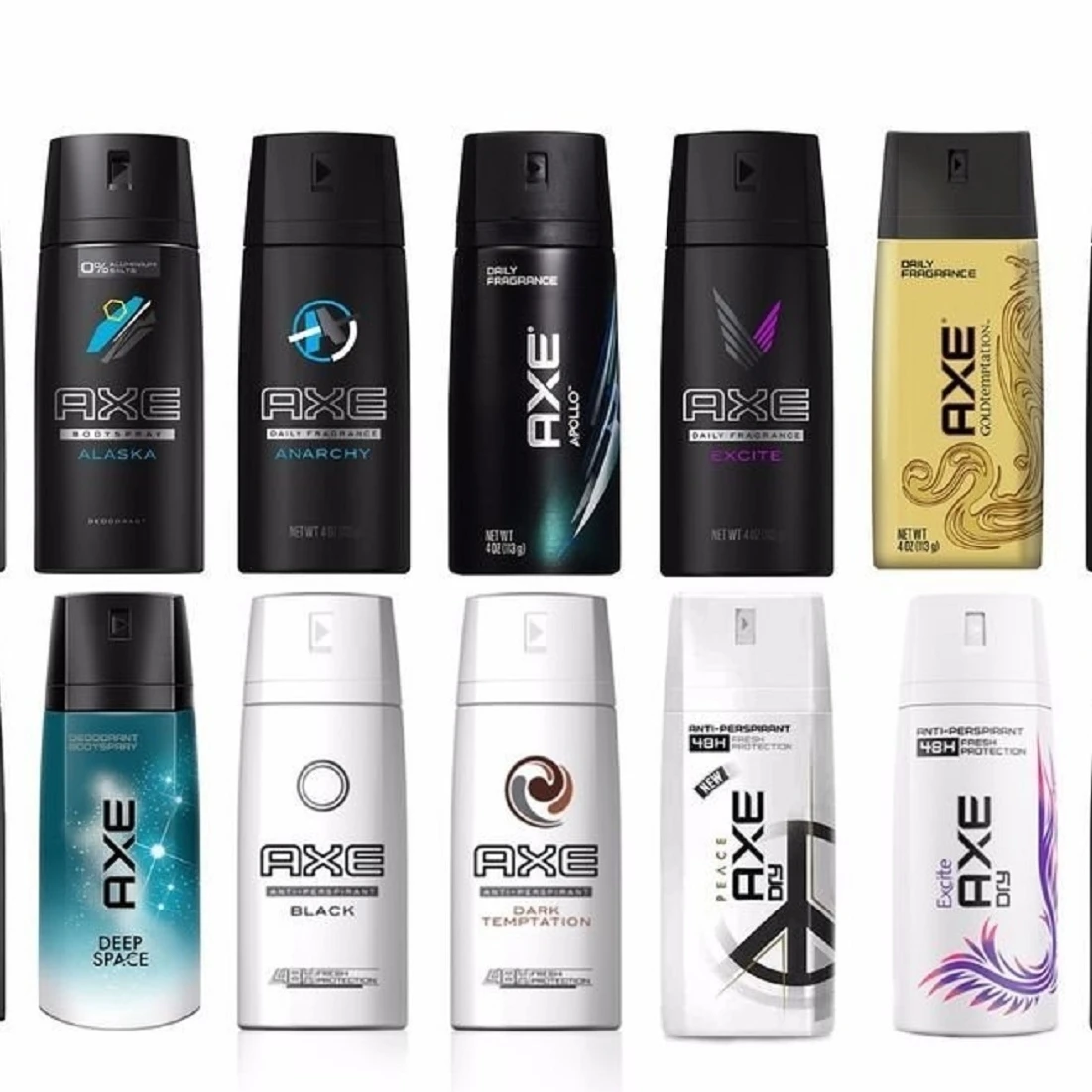 15 Pack: AXE body spray deodorant anti perspirant (mixed ...