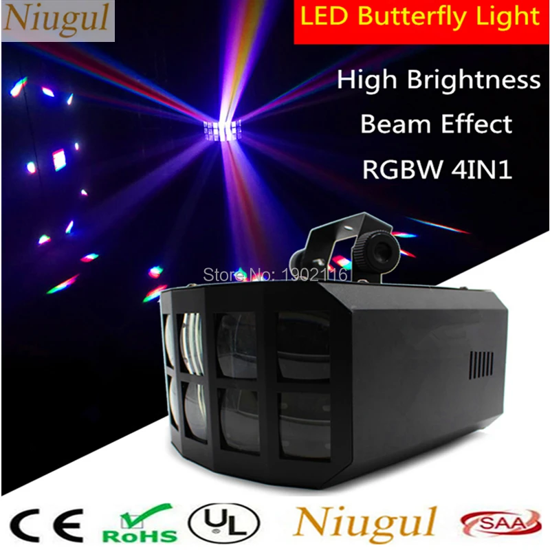 

50W LED Butterfly Stage Light DMX512 RGBW Beam Effect LED Stage Light Disco Party DJ Projector Light KTV LED Decoration Lighting