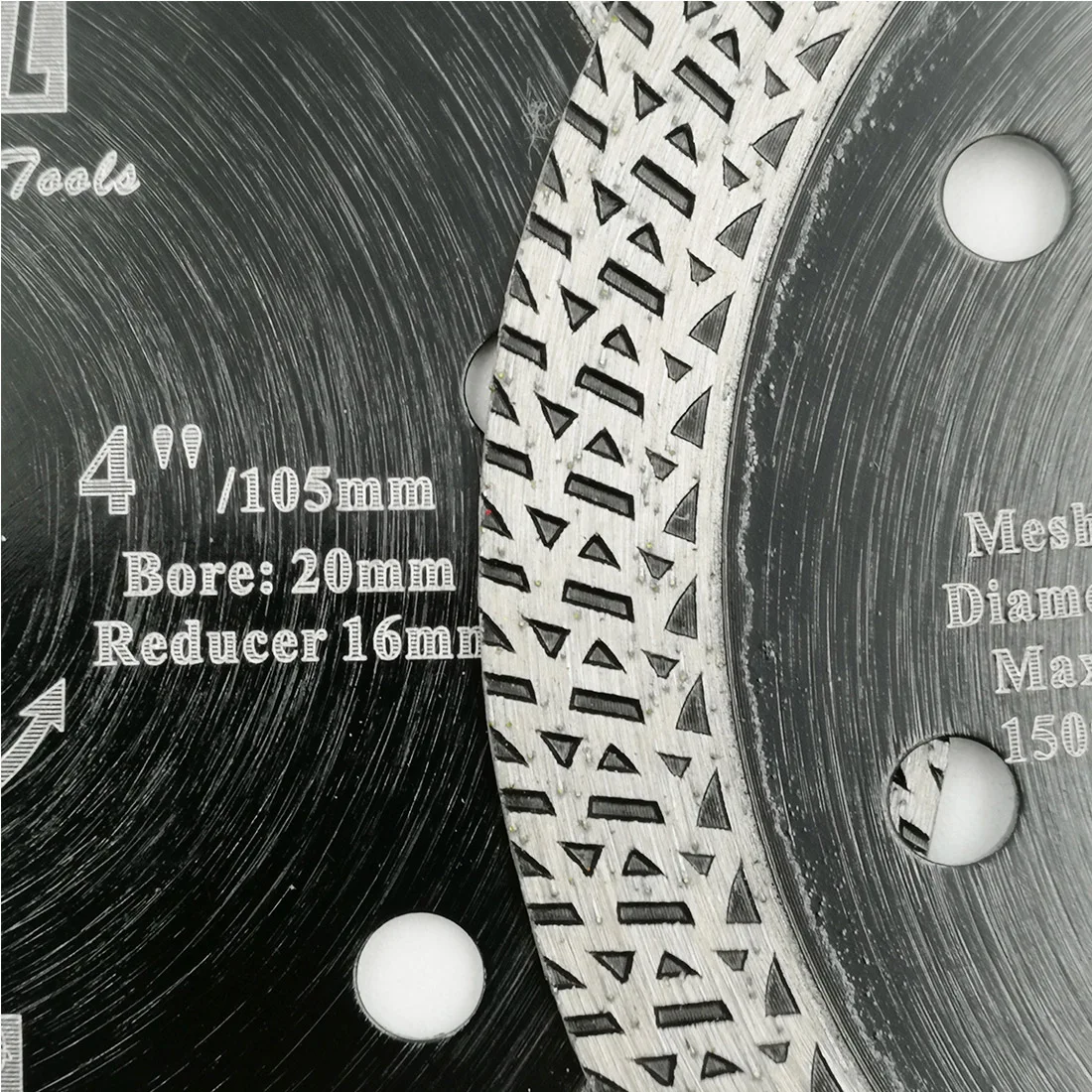 DT-DIATOOL 5 pcs Diameter 105mm Dry or wet Hot-pressed sintered Diamond Cutting Disc With Mesh Turbo Rim Segment 4inch Saw Blade DT-DIATOOL 5 pcs Diameter 105mm Dry or wet Hot-pressed sintered Diamond Cutting Disc With Mesh Turbo Rim Segment 4inch Saw Blade